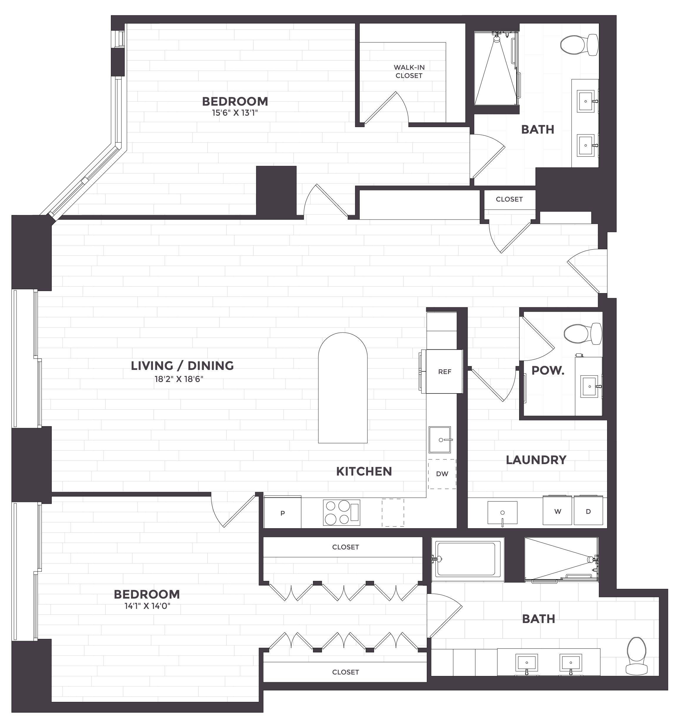 Floor Plan Image of Apartment Apt 1314